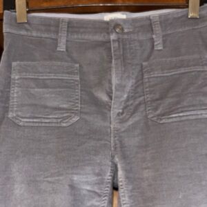 J. Crew Woman ‘s Charcoal velvet Trousers. 

Very good quality and condition.
